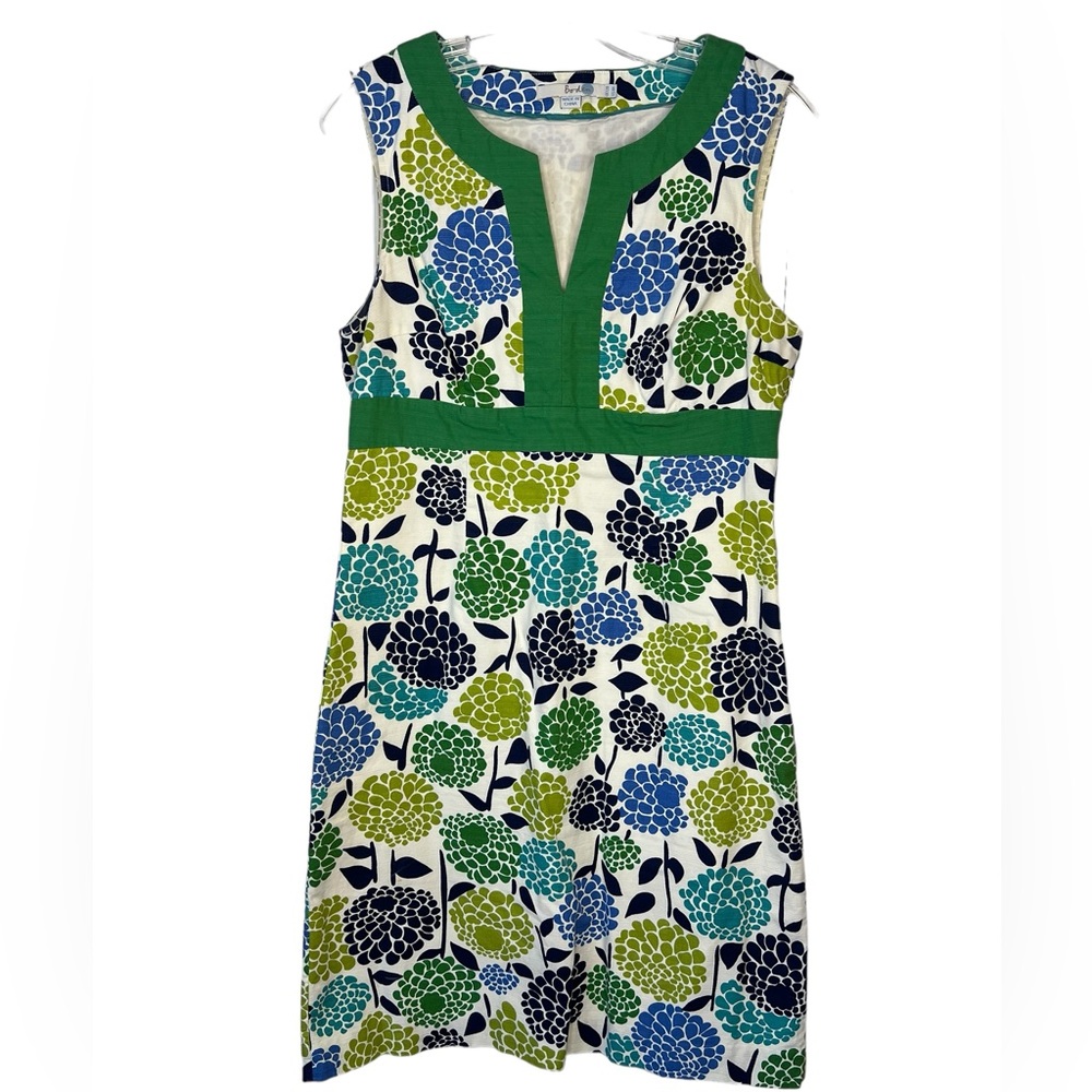 Boden Green and Blue Floral Dress